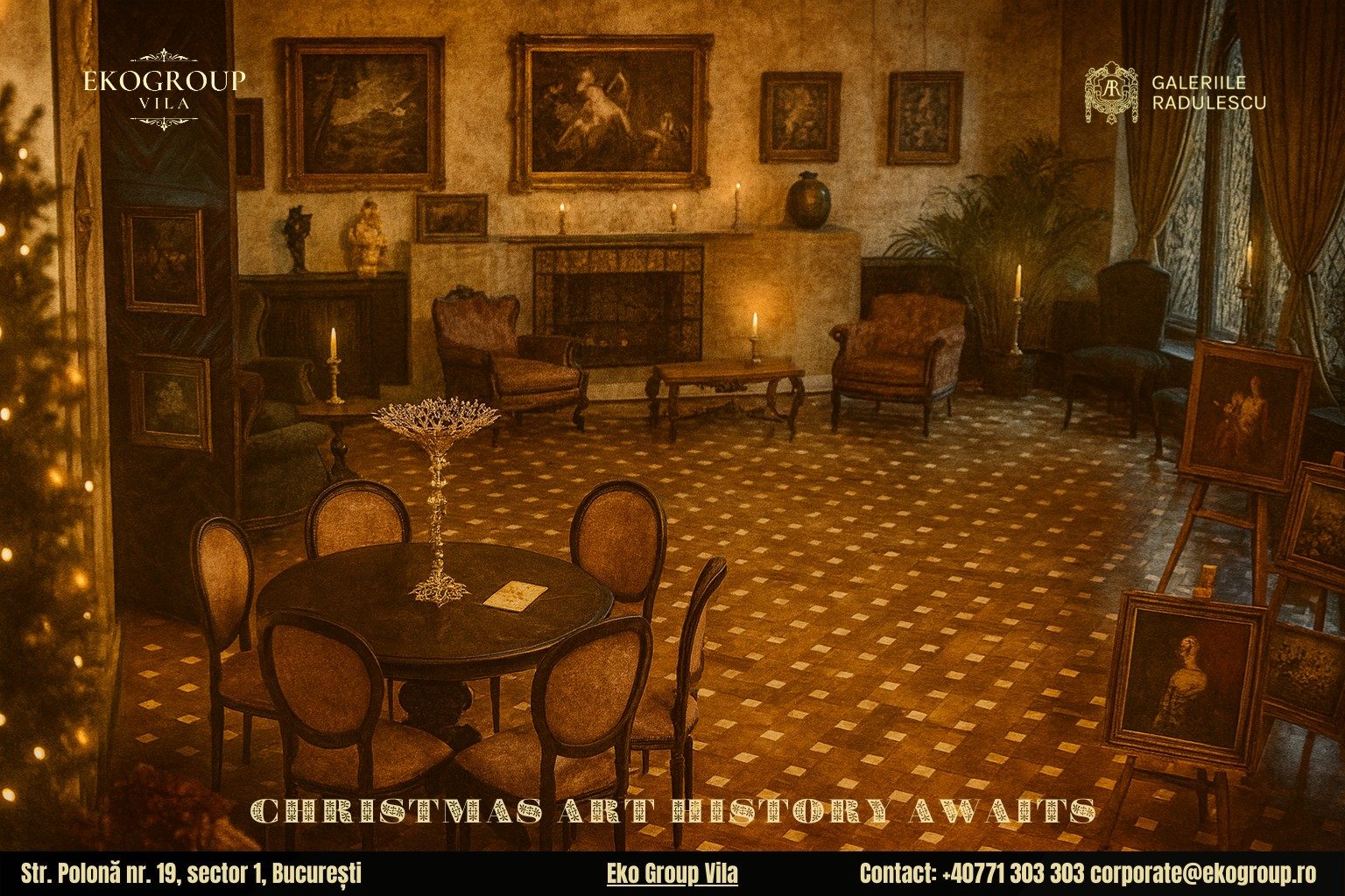 Povestea Crăciunului redescoperită în eleganța anilor ’30 la Eko Group Vila